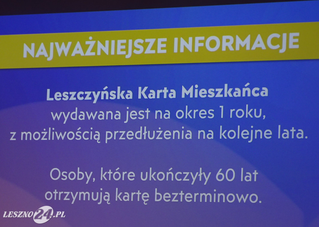 Inauguracja Leszczyńskiej Karty Mieszkańca