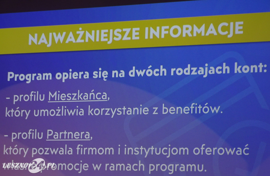 Inauguracja Leszczyńskiej Karty Mieszkańca