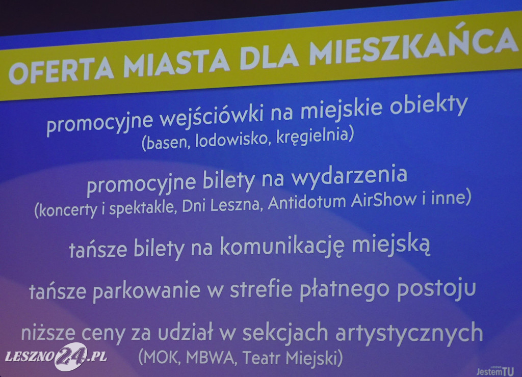 Inauguracja Leszczyńskiej Karty Mieszkańca