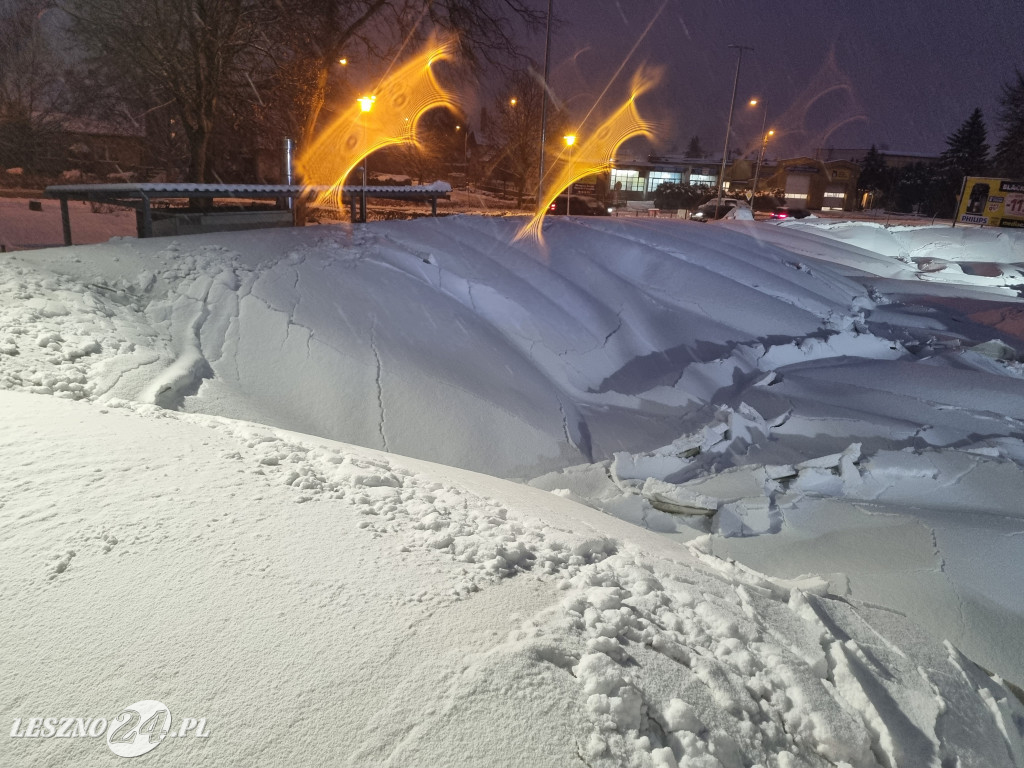 Balon położył się na tafli lodowiska