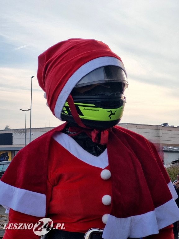 Mikołaje na motocyklach w Lesznie