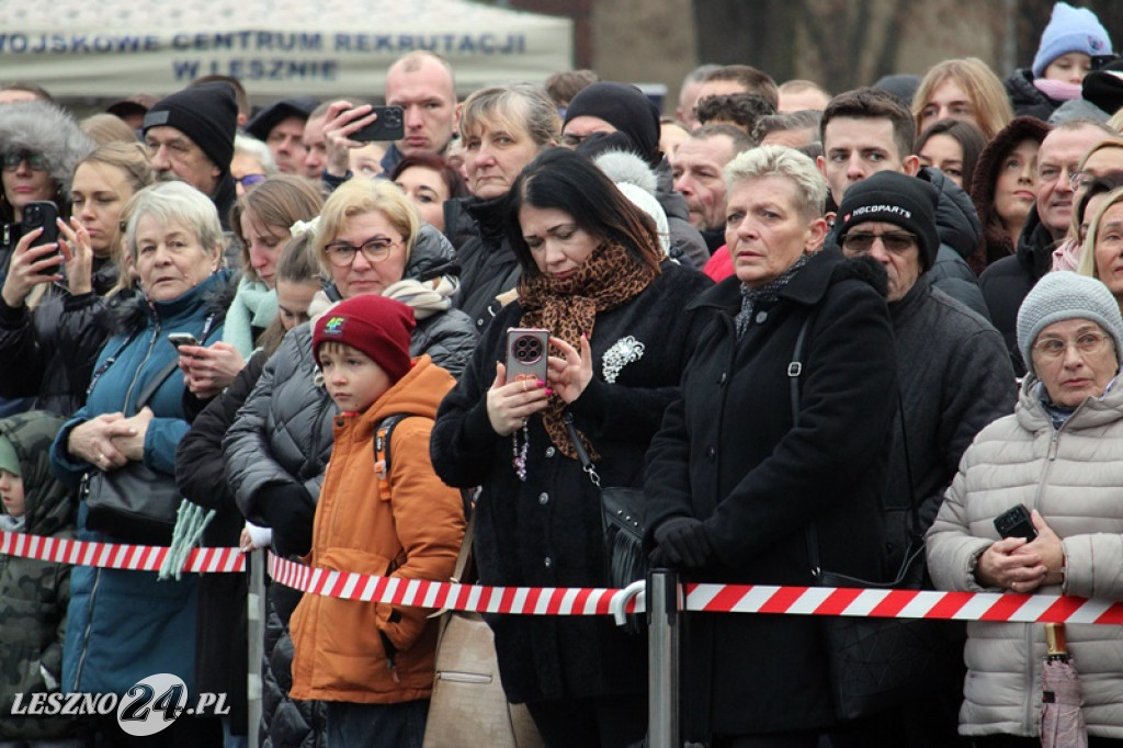 Przysięga żołnierzy dobrowolnej służby w Lesznie