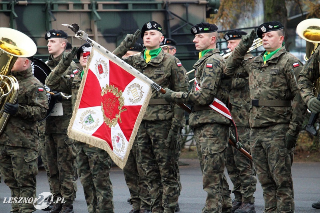 Przysięga żołnierzy dobrowolnej służby w Lesznie