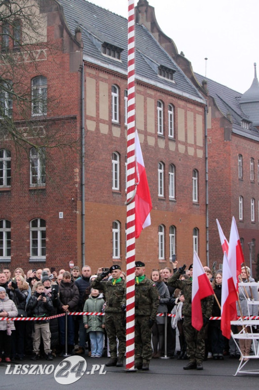 Przysięga żołnierzy dobrowolnej służby w Lesznie