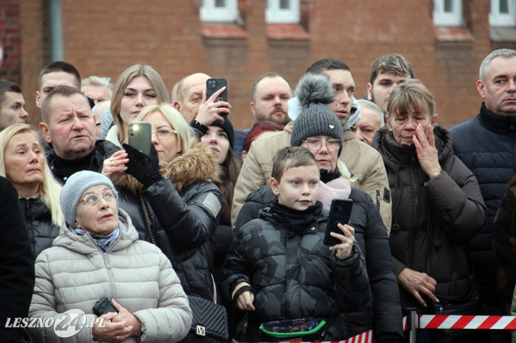 Przysięga żołnierzy dobrowolnej służby w Lesznie
