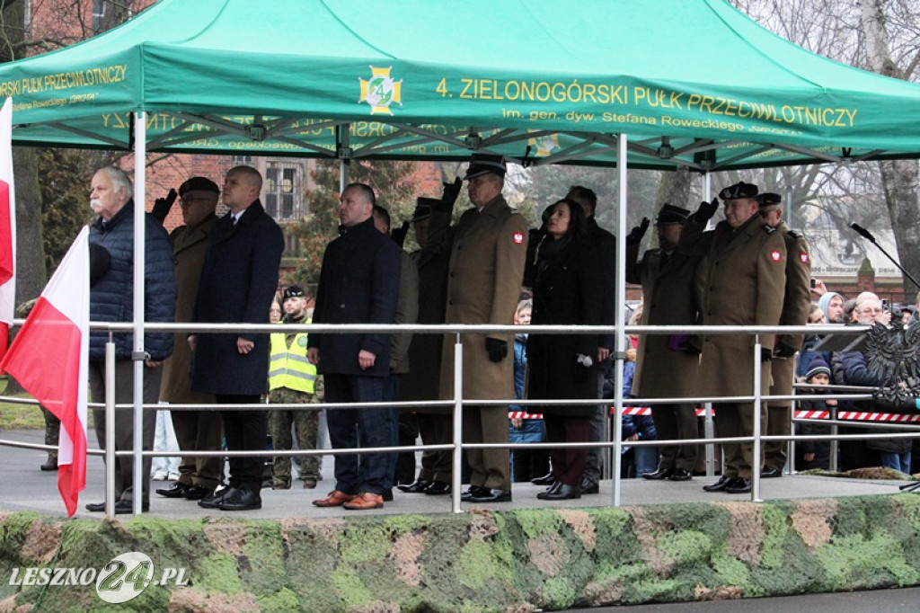 Przysięga żołnierzy dobrowolnej służby w Lesznie