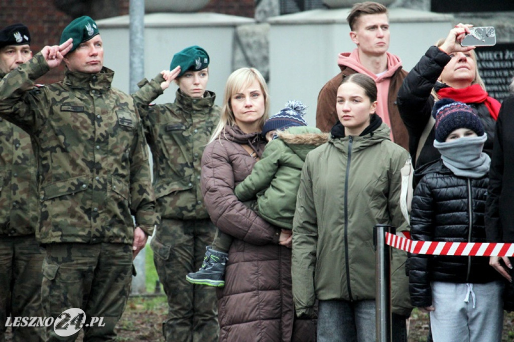 Przysięga żołnierzy dobrowolnej służby w Lesznie
