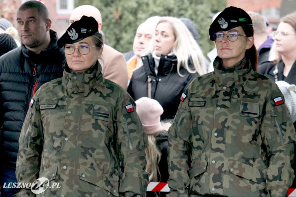Przysięga żołnierzy dobrowolnej służby w Lesznie