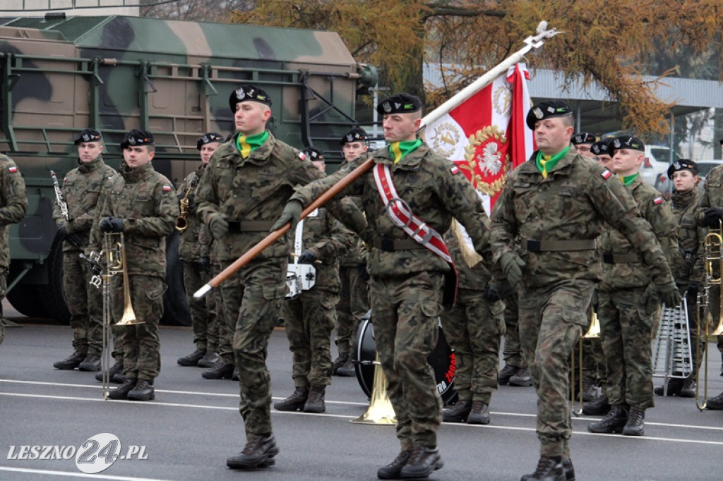 Przysięga żołnierzy dobrowolnej służby w Lesznie