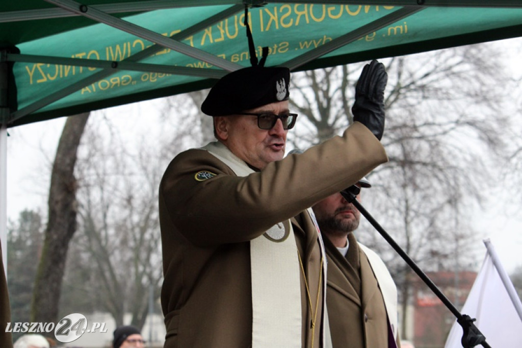 Przysięga żołnierzy dobrowolnej służby w Lesznie