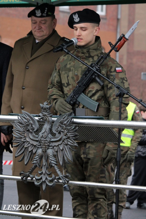 Przysięga żołnierzy dobrowolnej służby w Lesznie