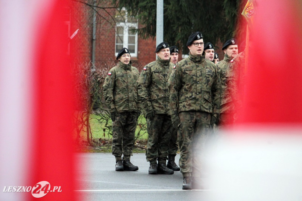 Przysięga żołnierzy dobrowolnej służby w Lesznie