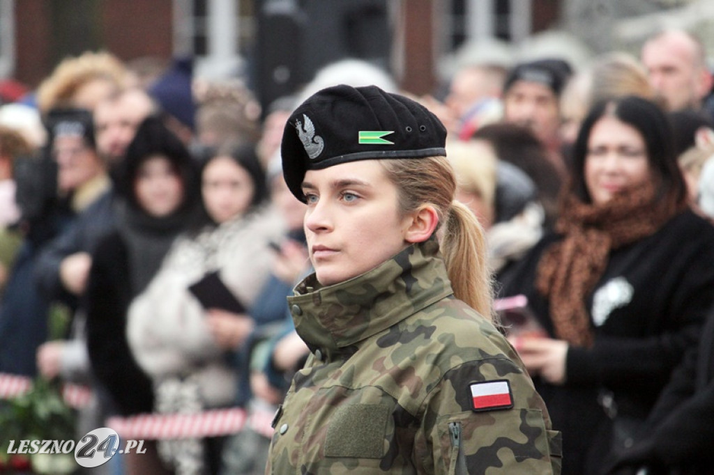 Przysięga żołnierzy dobrowolnej służby w Lesznie