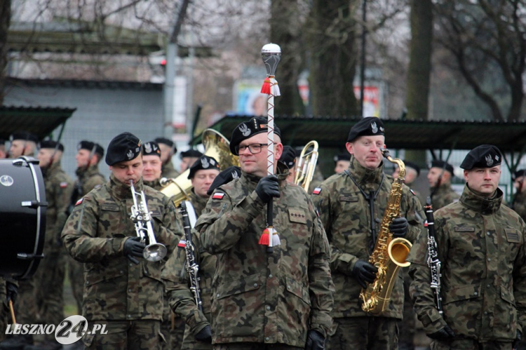 Przysięga żołnierzy dobrowolnej służby w Lesznie