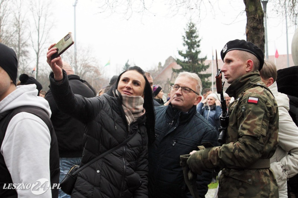 Przysięga żołnierzy dobrowolnej służby w Lesznie