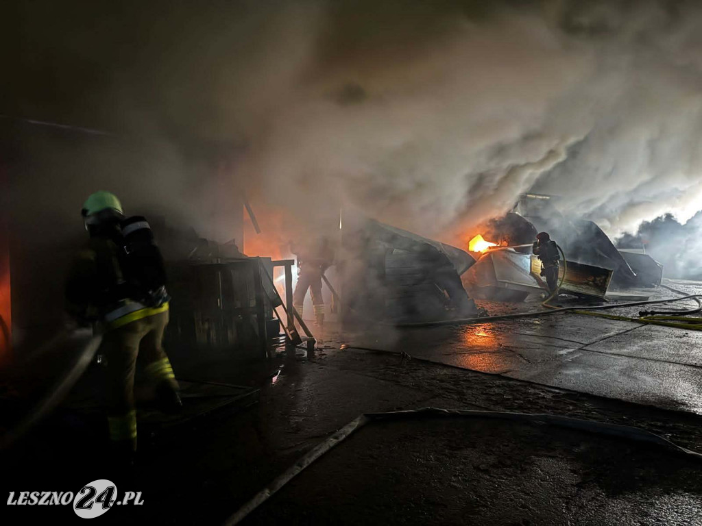 Duży pożar w Rawiczu. Olbrzymie straty