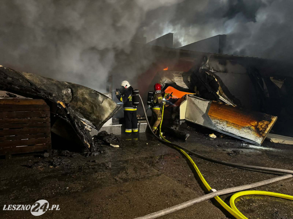 Duży pożar w Rawiczu. Olbrzymie straty