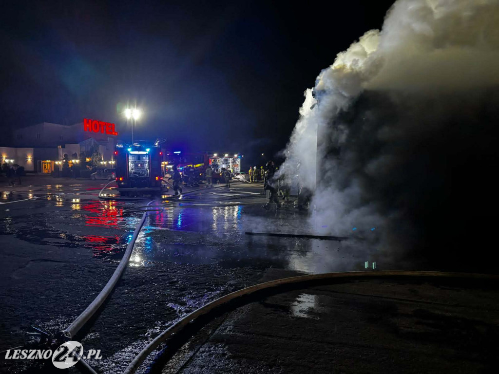 Duży pożar w Rawiczu. Olbrzymie straty