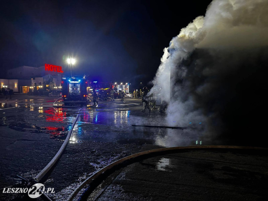 Duży pożar w Rawiczu. Olbrzymie straty