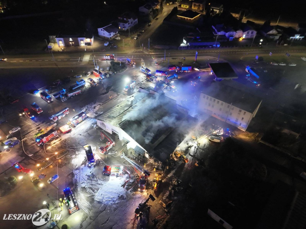 Duży pożar w Rawiczu. Olbrzymie straty