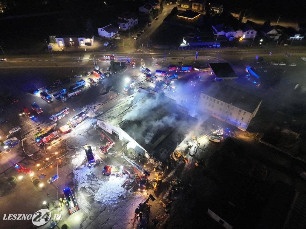 Duży pożar w Rawiczu. Olbrzymie straty