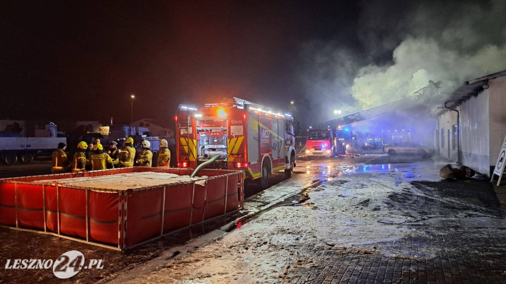 Duży pożar w Rawiczu. Olbrzymie straty