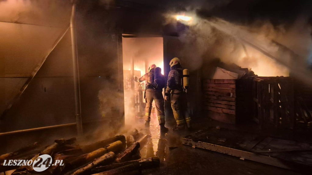 Duży pożar w Rawiczu. Olbrzymie straty