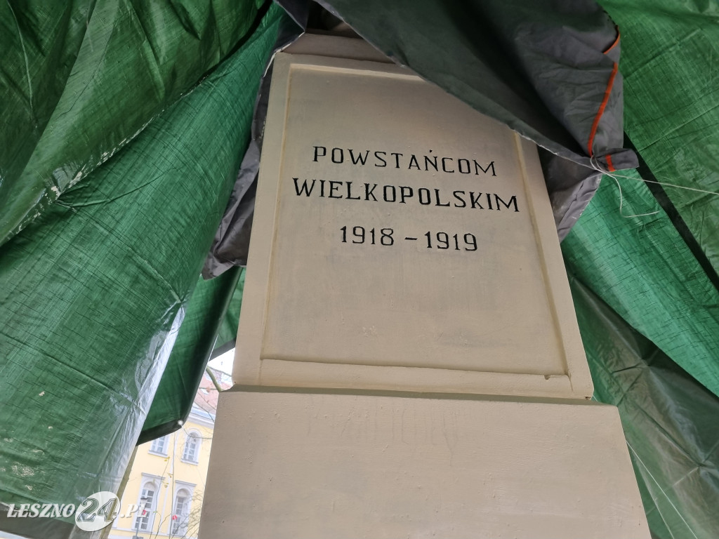 Pomnik w parku Kościuszki wyczyszczono