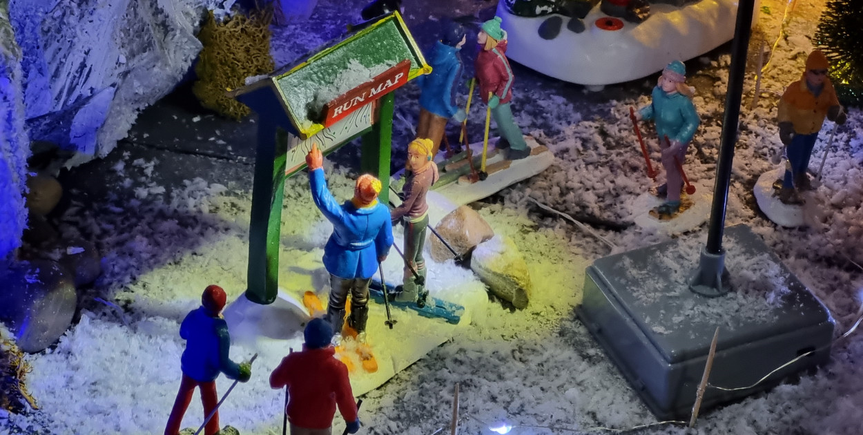 Bożonarodzeniowe miasteczko w domu pani Kasi