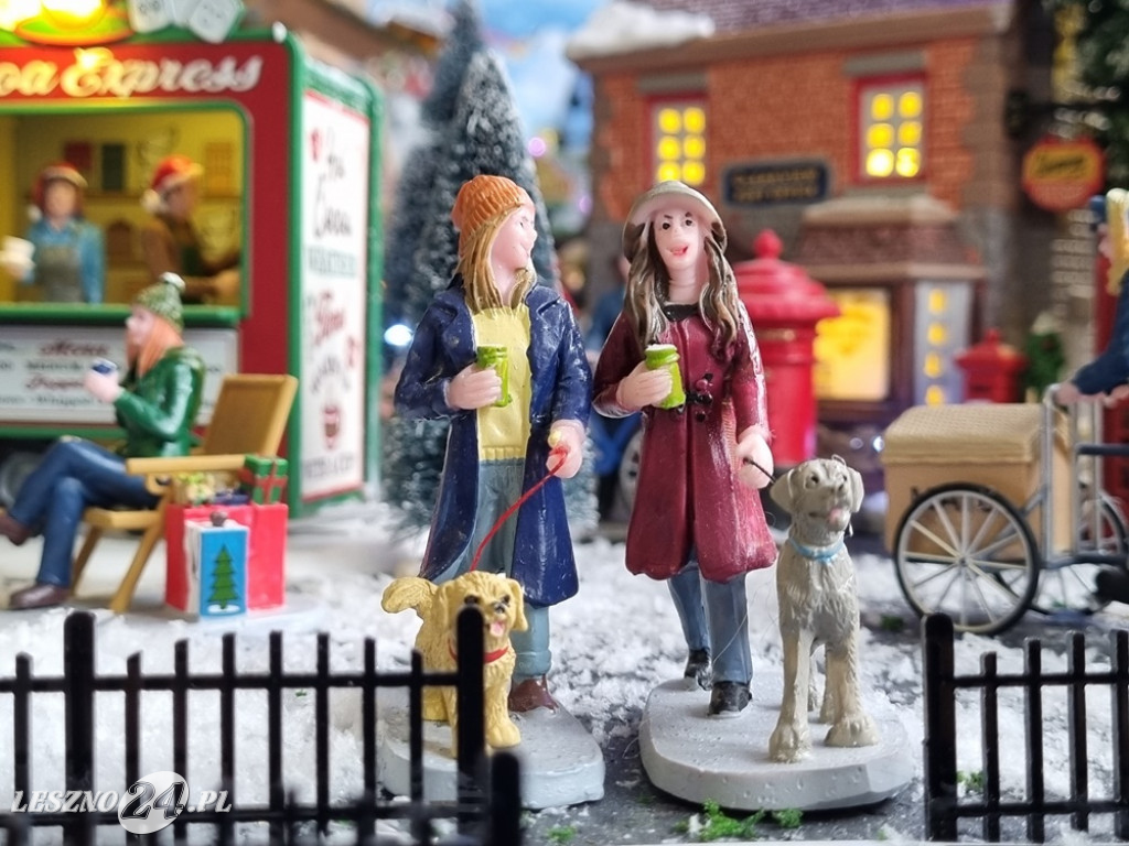 Bożonarodzeniowe miasteczko w domu pani Kasi