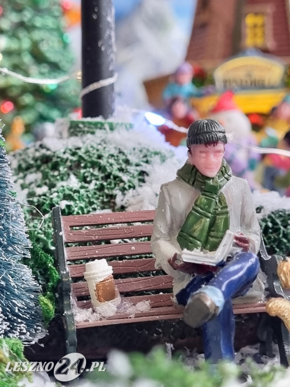 Bożonarodzeniowe miasteczko w domu pani Kasi