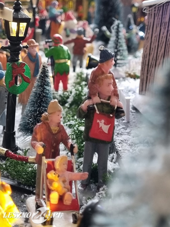 Bożonarodzeniowe miasteczko w domu pani Kasi