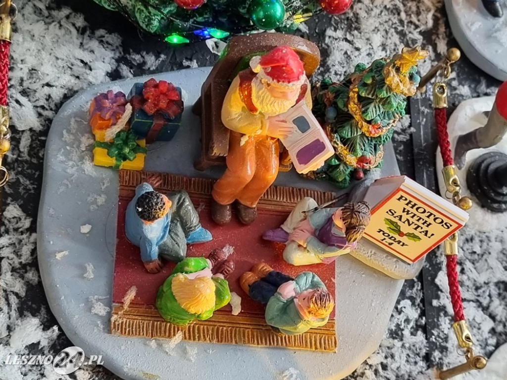 Bożonarodzeniowe miasteczko w domu pani Kasi