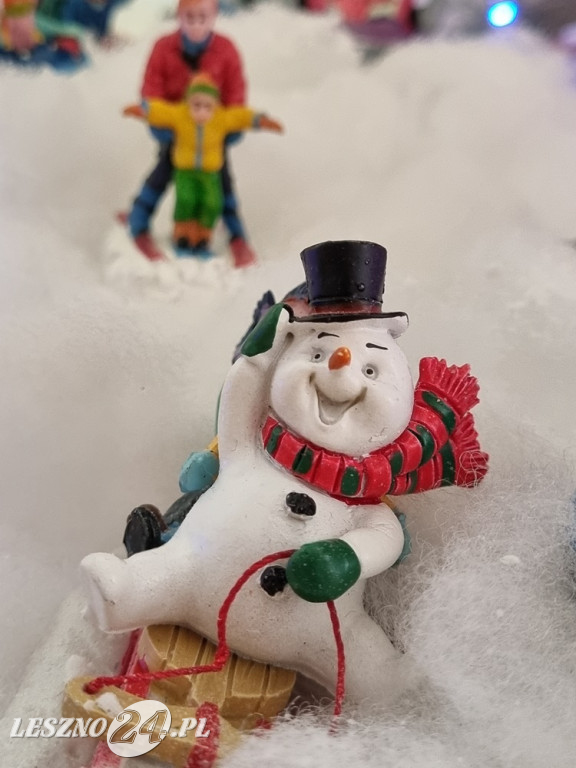 Bożonarodzeniowe miasteczko w domu pani Kasi