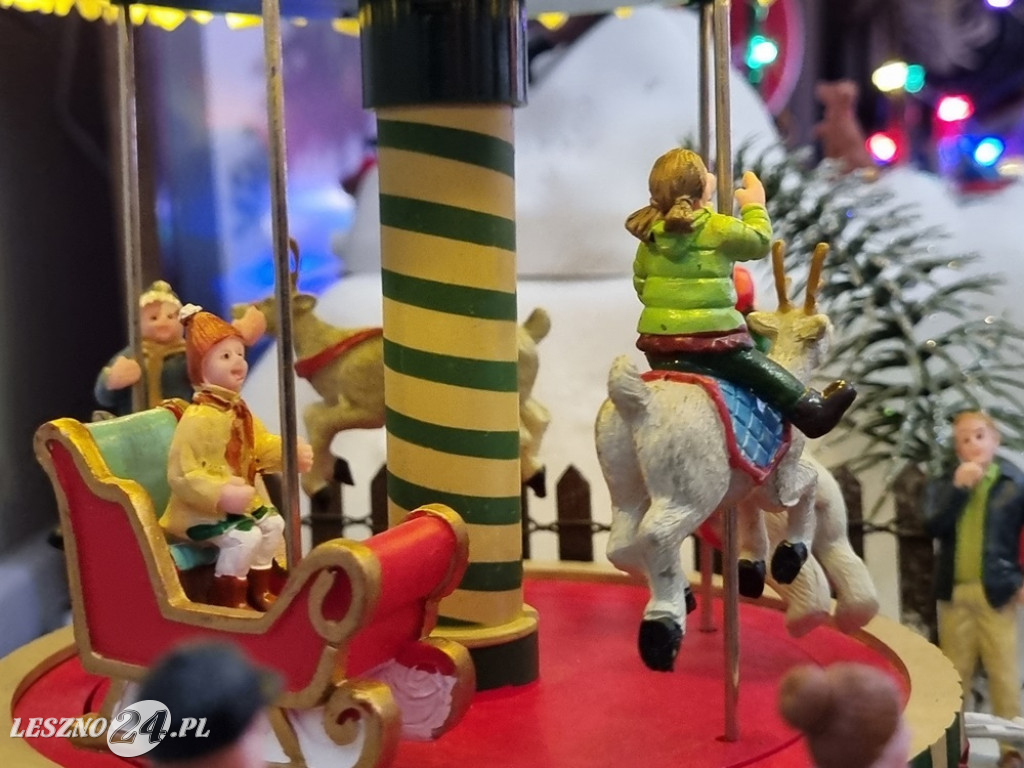 Bożonarodzeniowe miasteczko w domu pani Kasi