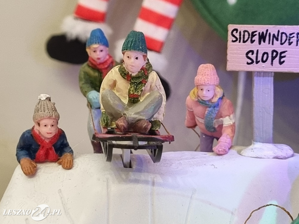 Bożonarodzeniowe miasteczko w domu pani Kasi