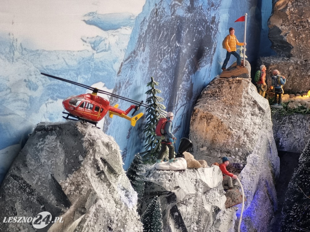 Bożonarodzeniowe miasteczko w domu pani Kasi