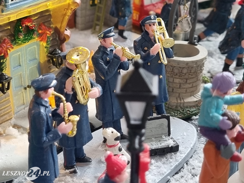 Bożonarodzeniowe miasteczko w domu pani Kasi