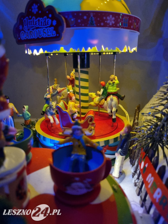 Bożonarodzeniowe miasteczko w domu pani Kasi