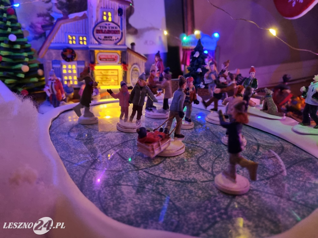 Bożonarodzeniowe miasteczko w domu pani Kasi