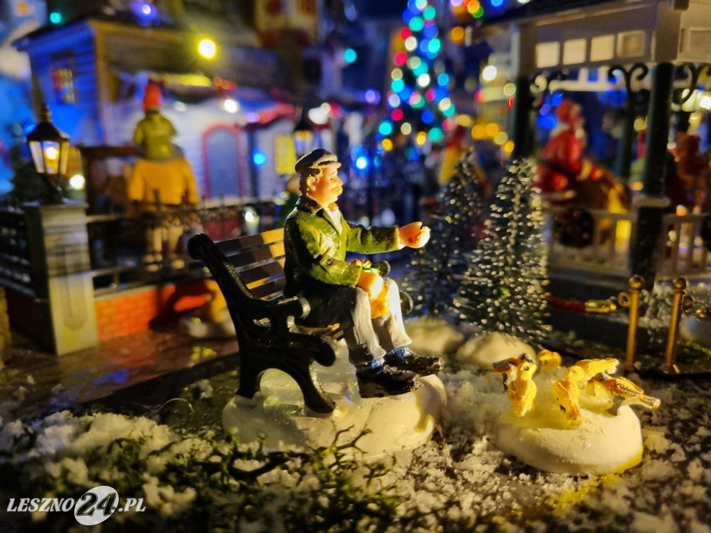 Bożonarodzeniowe miasteczko w domu pani Kasi