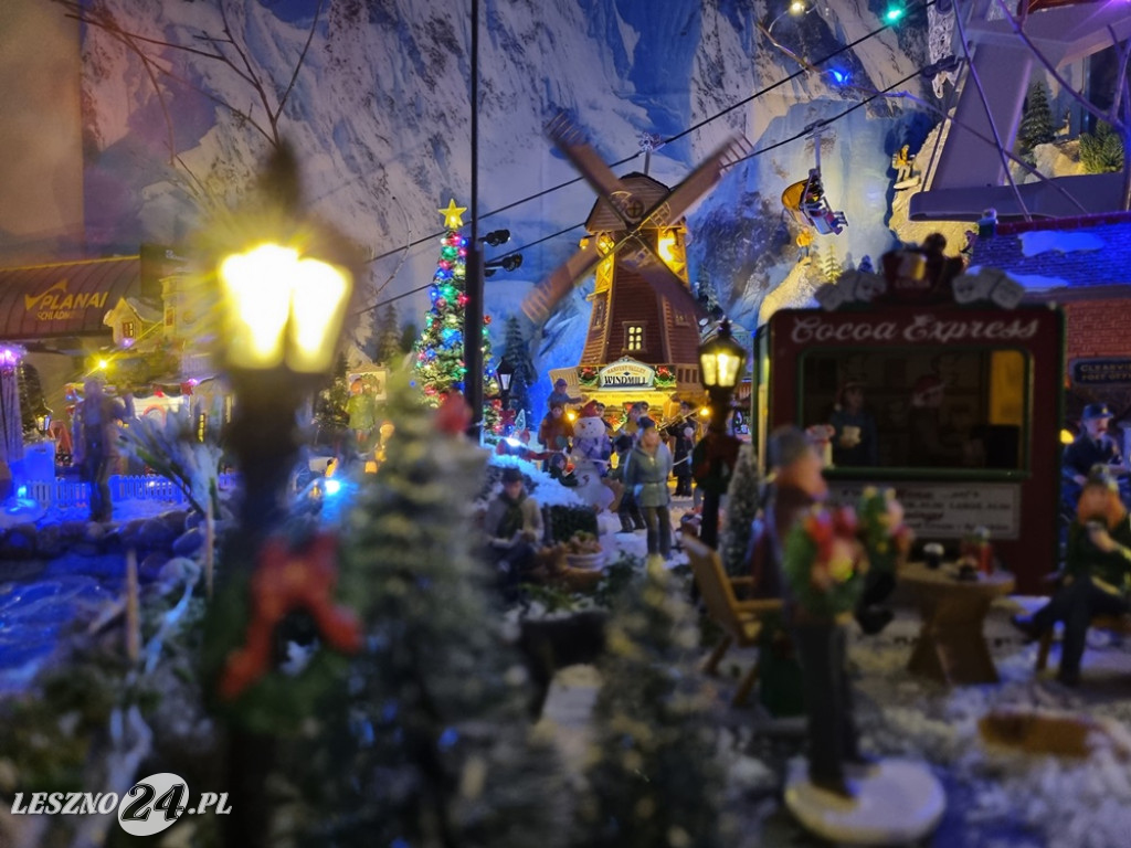 Bożonarodzeniowe miasteczko w domu pani Kasi