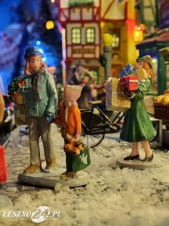 Bożonarodzeniowe miasteczko w domu pani Kasi