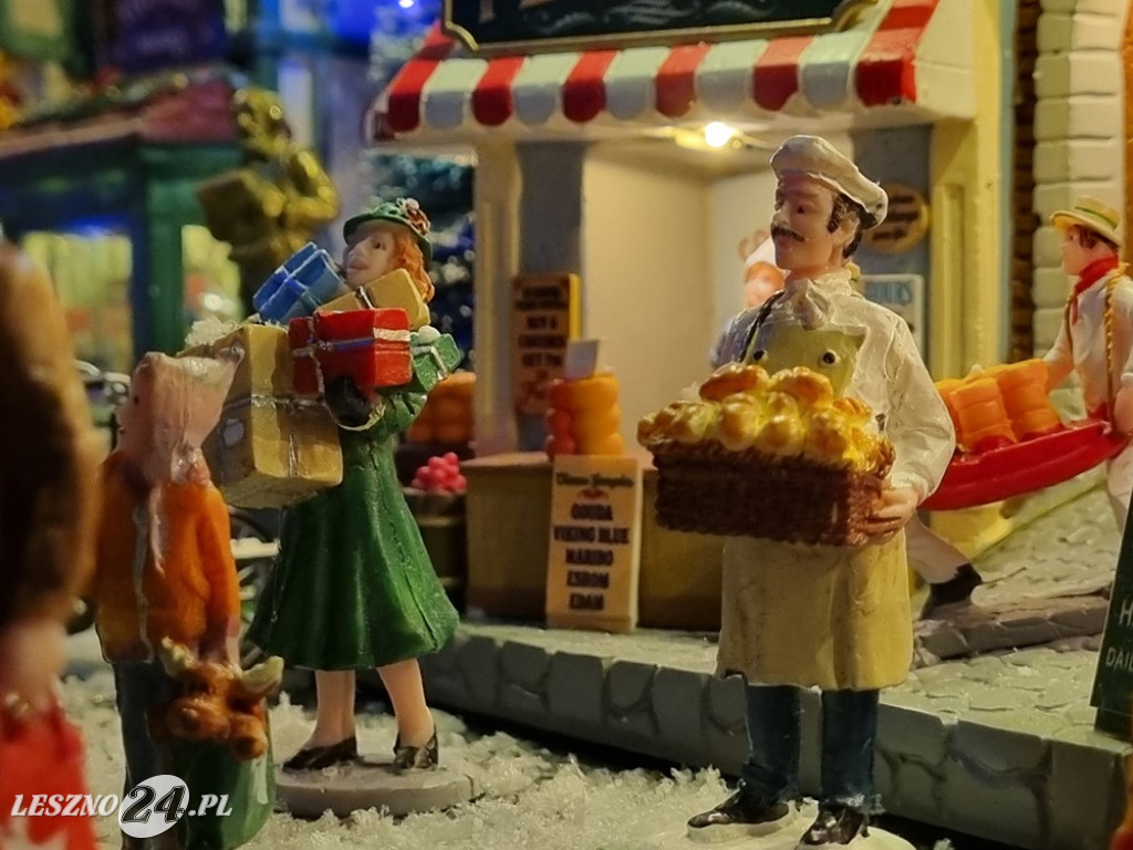 Bożonarodzeniowe miasteczko w domu pani Kasi