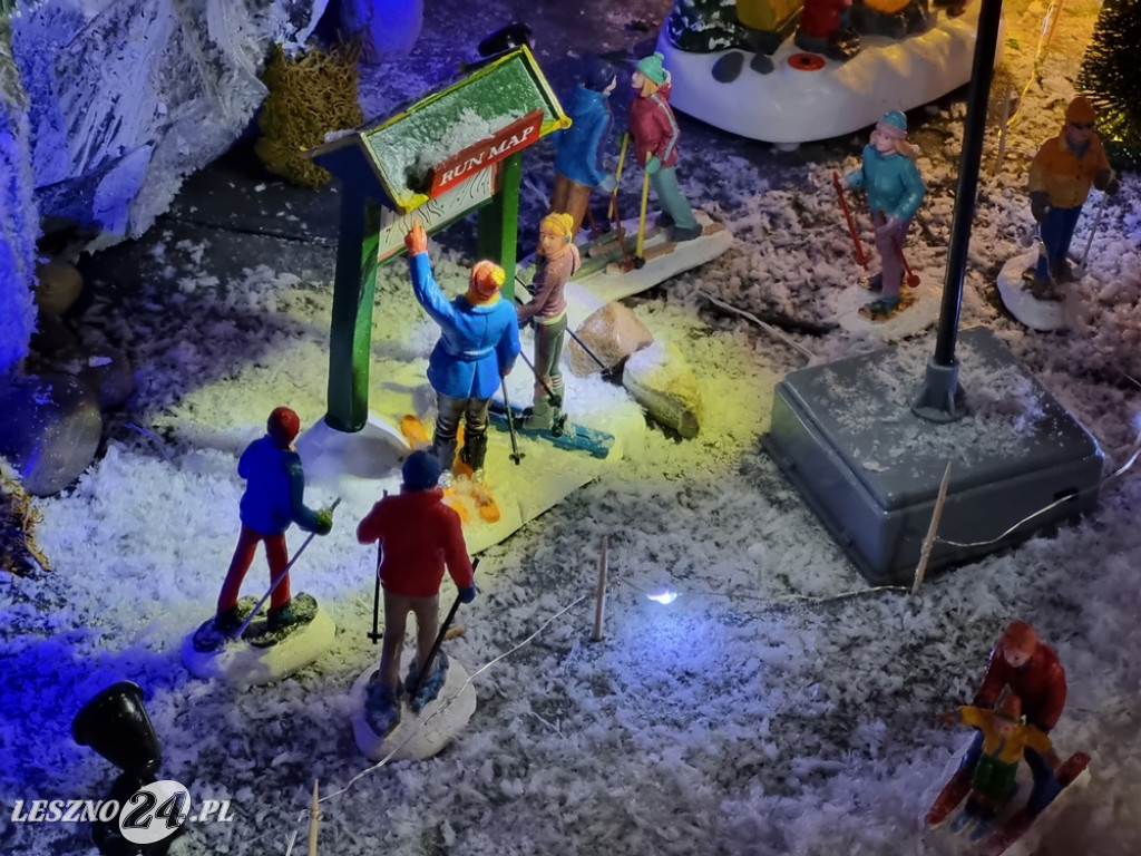 Bożonarodzeniowe miasteczko w domu pani Kasi