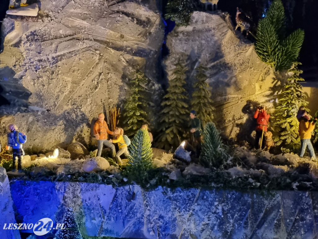 Bożonarodzeniowe miasteczko w domu pani Kasi