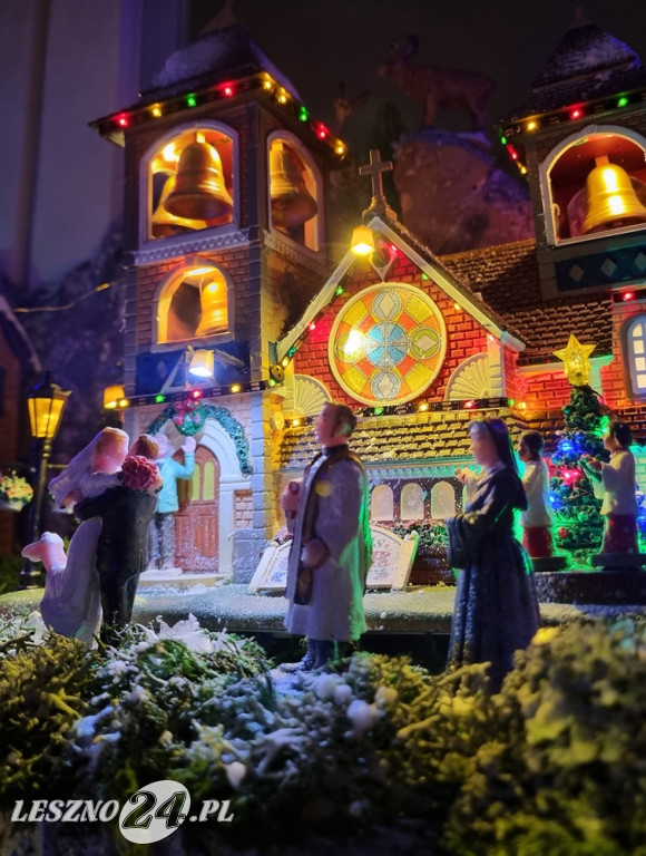 Bożonarodzeniowe miasteczko w domu pani Kasi