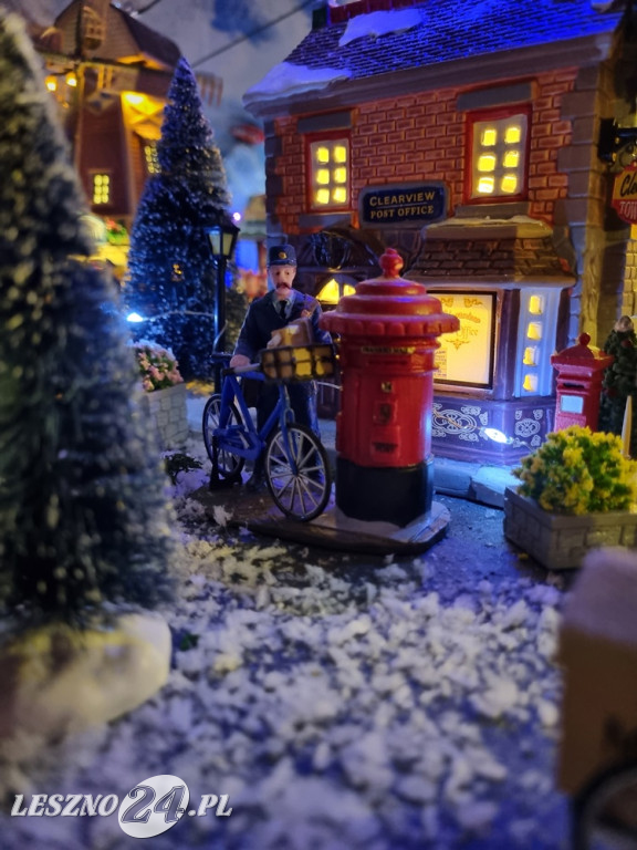 Bożonarodzeniowe miasteczko w domu pani Kasi