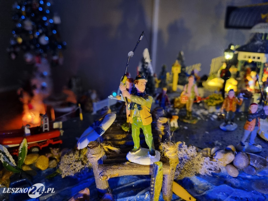 Bożonarodzeniowe miasteczko w domu pani Kasi