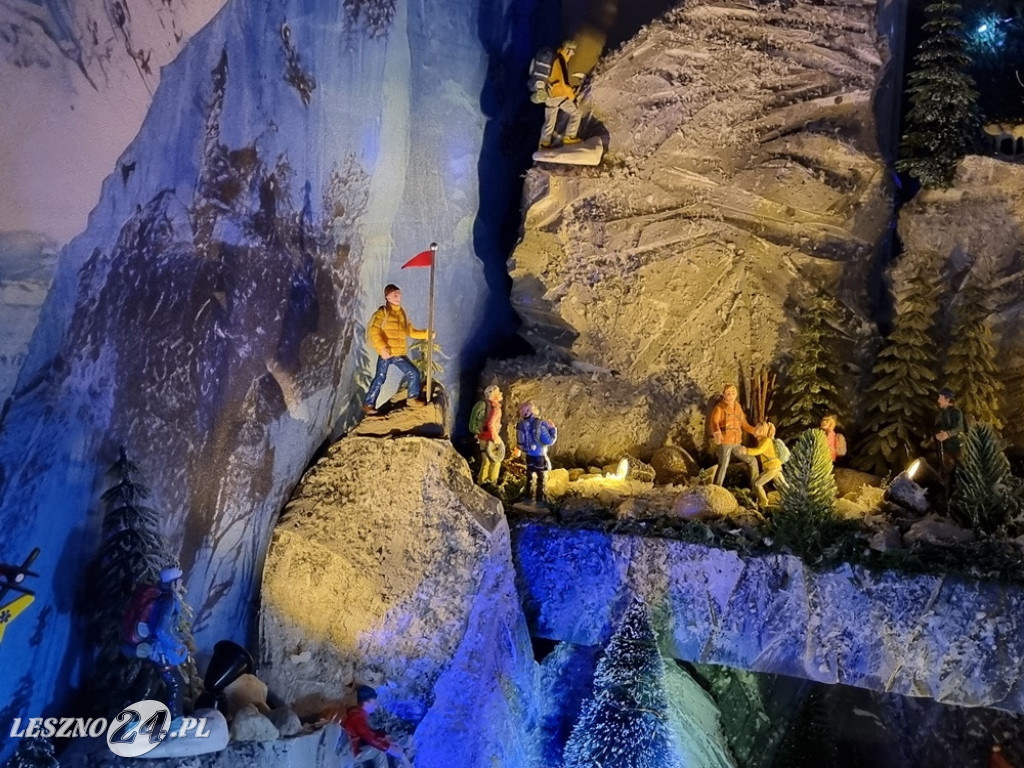 Bożonarodzeniowe miasteczko w domu pani Kasi